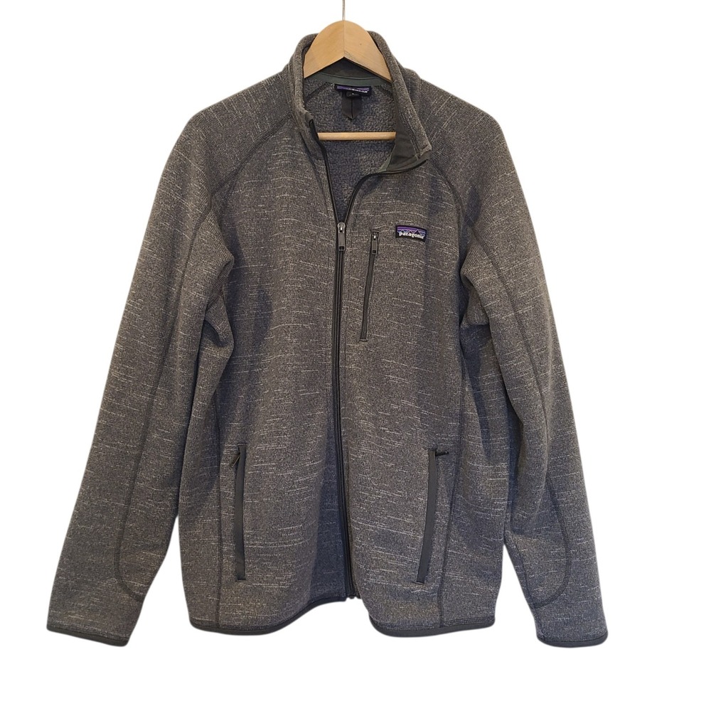 Patagonia Better Sweater Jacket Mens Medium Heather Gray Full Zip Fleece 25527